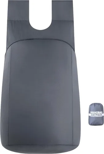Vista 20 de Nanobag Mochila de viaje plegable ultraligera Daypack 16L para senderismo Negro