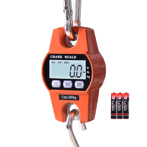 Vista 11 de Báscula de Grúa Mini Fuzion – Báscula Colgante 440lb/200kg/1960N, Báscula para Venado con Pantalla LCD Grande, Funciones de Retención y Tara