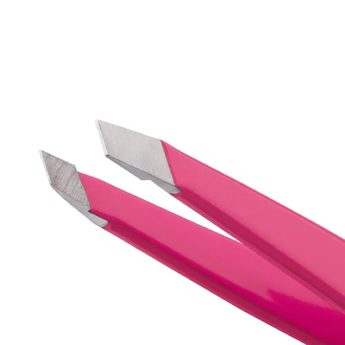 Vista 2 de Tweezerman Mini pinzas inclinadas (rosa neón)