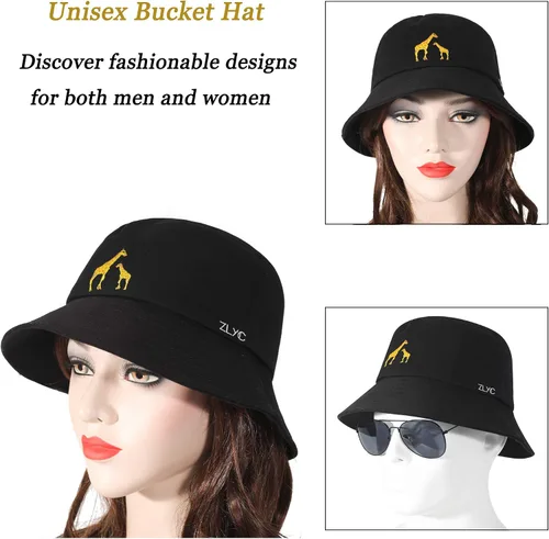 Vista 355 de ZLYC Gorra de pescador bordada de moda unisex para hombres y mujeres
