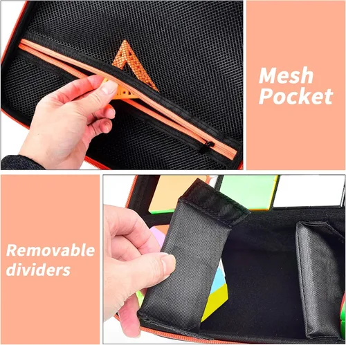 Vista 3 de Speed Cube - Estuche de almacenamiento compatible con Rubik Cube para cubos de rompecabezas mágicos GAN, soporte para bolsa de transporte con malla