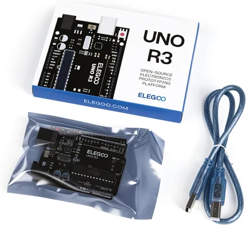 Vista 7 de ELEGOO Placa UNO R3 ATmega328P con cable USB (compatible con Arduino) para Arduino