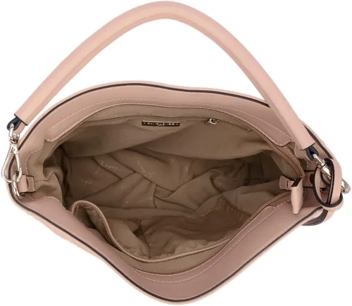 Vista 8 de DAVIDJONES - Bolso tipo Hobo de piel sintética suave para mujer, bolso cruzado mediano, bolso de hombro con asa superior, Bolso Hobo clásico simple