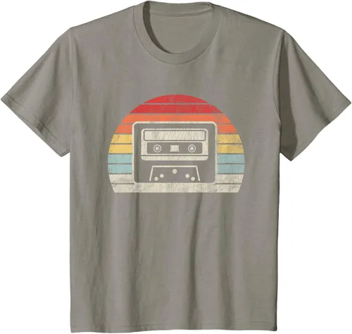 Vista 20 de Retro Cassette Tape 80s 90s Nostalgia T-Shirt Negro