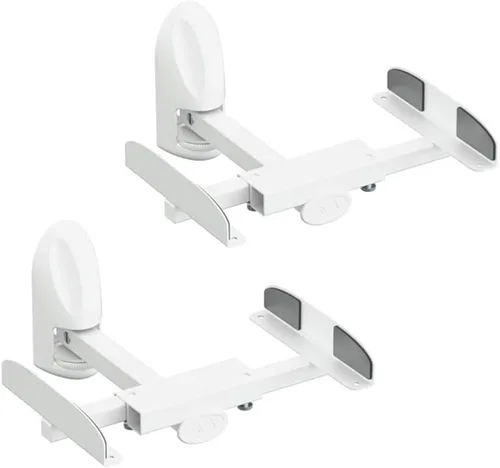 Vista 8 de AVF EAK70B-A - Soportes de pared para altavoces, soportes de montaje de altavoz de sujeción lateral, soportes de altavoz de acero inclinables