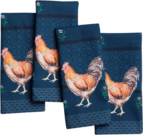 Vista 137 de Maison d' Hermine Juego de 4 servilletas de tela 100% algodón, suaves y duraderas, servilletas cuadradas reutilizables para uso diario, lavables