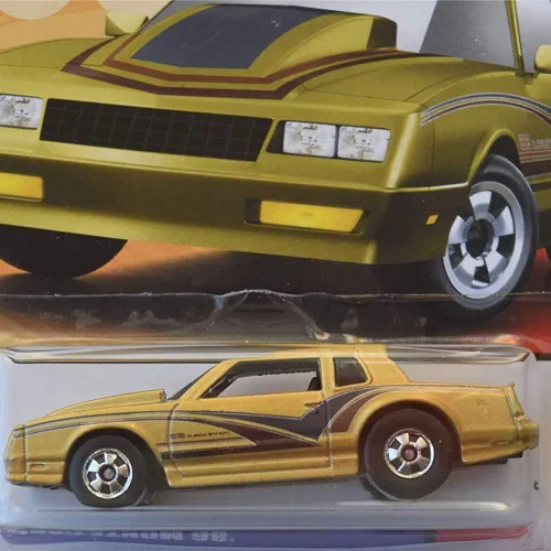 Vista 3 de Hot Wheels 1:64 Escala fundición exclusiva Heritage [Oro] '86 Monte Carlo SS 4/8