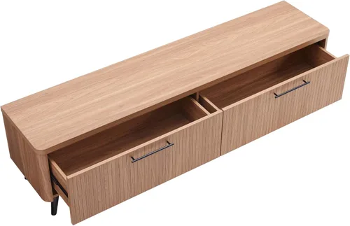 Vista 8 de Manhattan Comfort Soporte de TV Jodie en arce