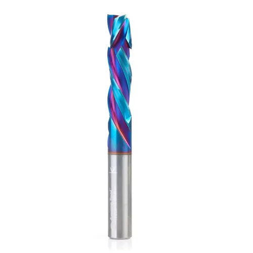 Vista 47 de Amana Tool Spektra Extreme Tool Life Recubierta - Broca de router en espiral de compresión CNC de carburo sólido recubierta, 46182-K, 1/2 D x 1 CH x