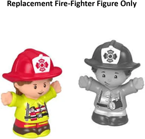 Vista 4 de Pieza de repuesto para Fisher-Price Little People Helping Other Fire Truck Playset - FMN98 ~ Figura de bomberos de repuesto
