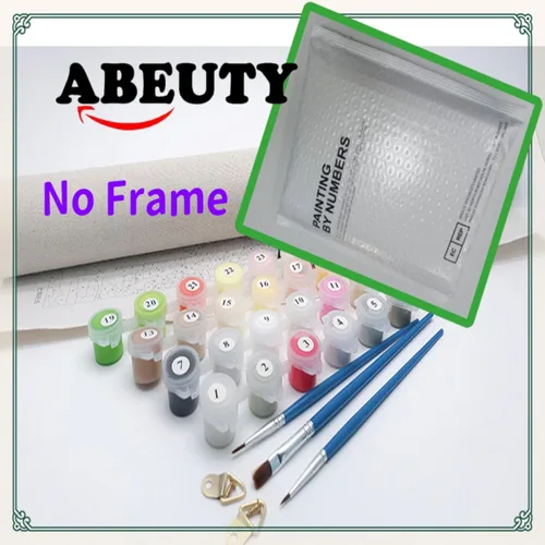 Vista 6 de ABEUTY Pintura por números para adultos principiantes – Planta de flores rosas y blancas de 16 x 20 pulgadas, pintura de números antiestrés
