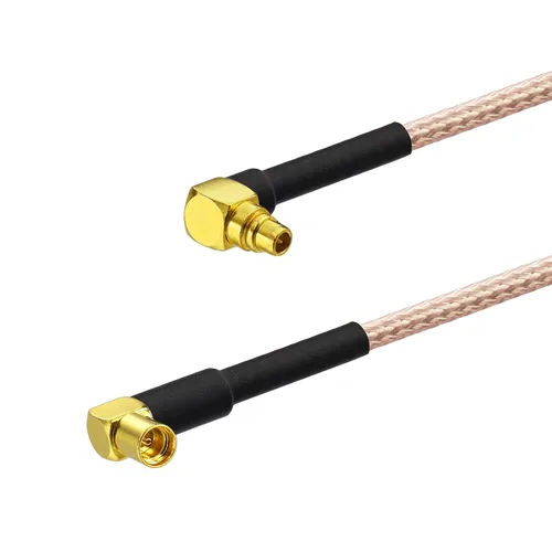 Vista 4 de BINGFU MMCX macho a hembra RG-178 Cable de puente coaxial RF Cable de coleta para aplicaciones de RF Estación base Radios SDR Antena de red