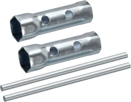 Vista 9 de uxcell Llave de bujía de encendido de 0.315-0.394 in, llave hexagonal de doble extremo, 2 piezas