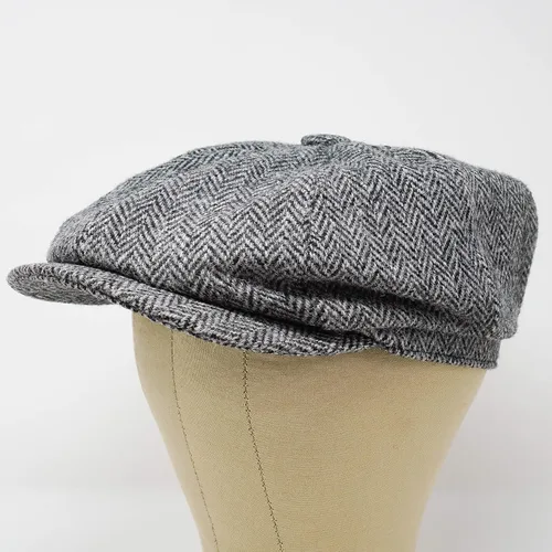Vista 3 de Borges & Scott Gorra Lomond Newsboy - 100% lana tejida a mano - Harris Tweed - Resistente al agua