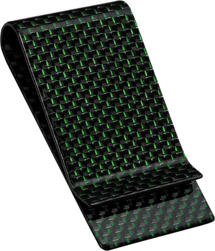 Vista 13 de SERMAN BRANDS Clip de dinero de fibra de carbono para hombres – Cartera delgada con clip de dinero RFID, bolsillo frontal minimalista, cartera EDC