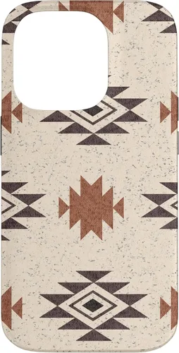 Vista 17 de Funda rústica para iPhone 17 con patrón azteca estilo bohemio occidental