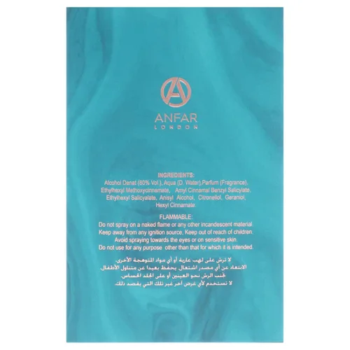 Vista 7 de Anfar Londres - Bateig Azul para Unisex - 3.4 oz Extrait De Parfum Spray