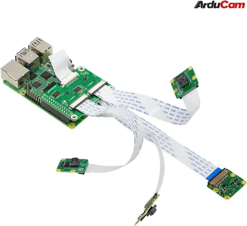 Vista 7 de Arducam Módulo adaptador de cámara múltiple V2.2 para Raspberry Pi 5, 4B, compatible con módulo de cámara Rasperry Pi 3/V2/V1 y cámaras IMX477