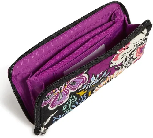 Vista 5 de Vera Bradley Pulsera de acordeón RFID de algodón, Kauai Floral, Kauai Floral