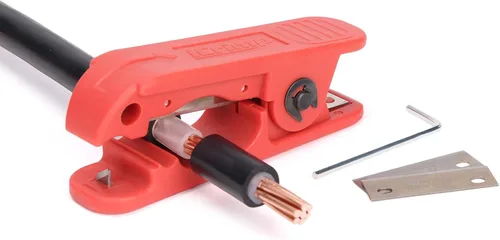 Vista 10 de iCrimp Round Cable Stripper for AWG 12 to 4/0 (Pack of 2 Cable Strippers) Adjustable Cable Jacket Stripper,Wire Stripping Tool