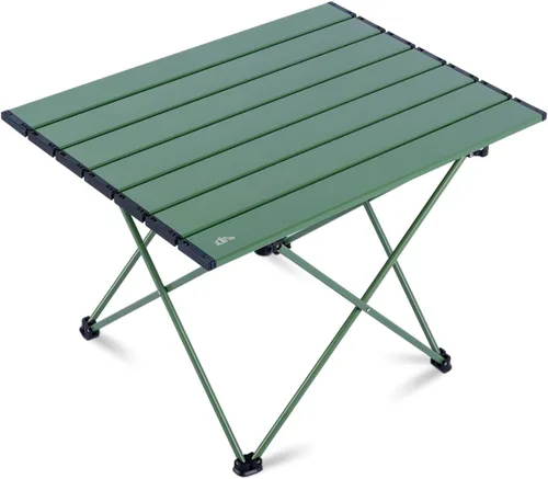 Vista 35 de iClimb - Mesa de camping ultraligera y compacta plegable con bolsa de transporte (color negro - L)