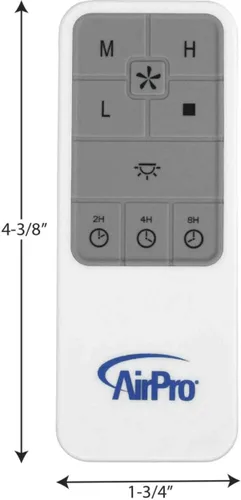 Vista 4 de Progress Lighting Ventilador de techo y luz con mando a distancia universal