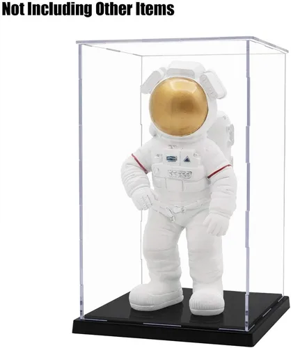 Vista 3 de Odoria Caja transparente de 8 pulgadas para trofeo de estatua de 6 pulgadas de alto - Protector acrílico para figuras de muñecas a escala 1/12