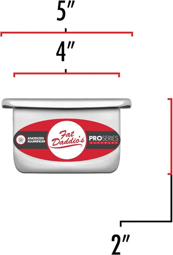 Vista 2 de Fat Daddio's PSQ-442 - Molde cuadrado de aluminio anodizado para tartas, 4 x 2 pulgadas
