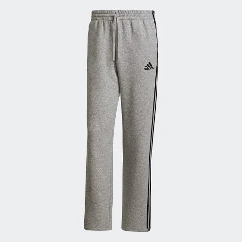 Vista 4 de adidas Men's Essentials Fleece Open Hem 3-Stripes Pants