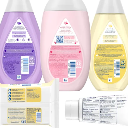 Vista 9 de Johnson's Baby Aquí Viene Bebé - Set de regalo para bebés, esenciales para nuevos padres con loción hidratante, baño relajante, gel de baño