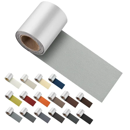 Vista 24 de ILOFRI Cinta de Parche de Reparación de Cuero Autoadhesiva de 3x60 pulgadas, Kit de Reparación de Vinilo y Cuero para Sofás, Muebles, Asiento