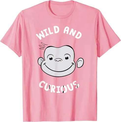 Vista 83 de Curious George Camiseta Big Face Wild and Curious Negro
