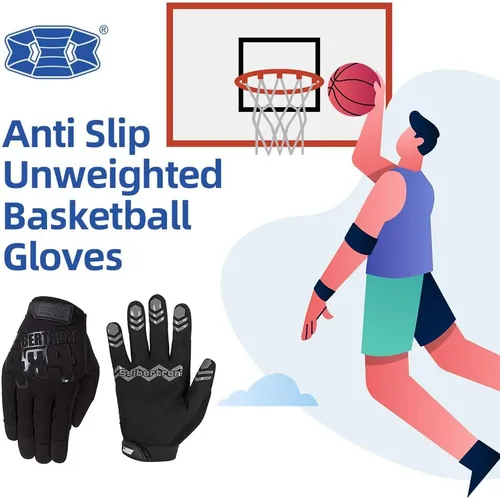 Vista 2 de Seibertron Anti Slip Basketball Gloves - Unweighted Ball Handling Gloves for Training or Driving