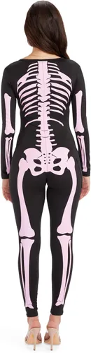 Vista 26 de Tipsy Elves Form Fitting & Flattering Skeleton Bodysuit for Halloween - Women's Skeleton Costume