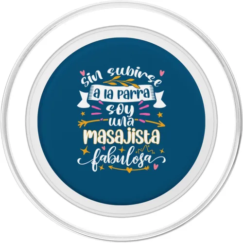 Vista 2 de Una Masajista Fabulosa Divertida Mujer Uniforme Masajes PopSockets MagSafe PopGrip para iPhone