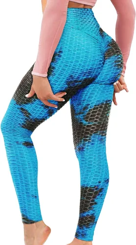 Vista 6 de AIMILIA - Leggings deportivos sexys para mujer, de cintura alta, anti-celulitis, con control de abdomen y levantamiento de glúteos, ideales