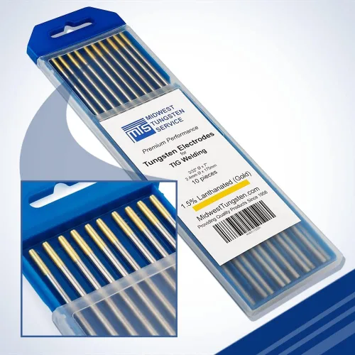 Vista 29 de Midwest Tungsten Service TIG Electrodos de soldadura de tungsteno paquete de 10 unidades (blanco - tungsteno con circonio 0.8% (WZ8, EWZ-0.8), 1/8