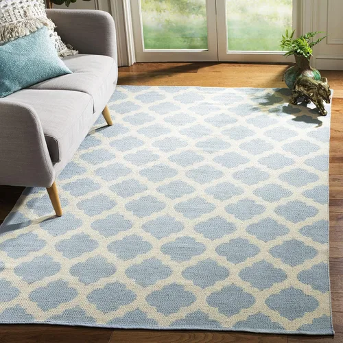 Vista 19 de SAFAVIEH Montauk Collection - Alfombra decorativa, 2 pies 6 pulgadas x 4 pies, color negro y marfil, hecho a mano, de algodón enrejado, ideal