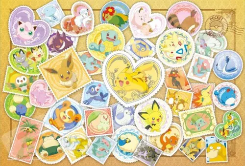 Vista 2 de ensky - Pokémon - Arte de sello postal, rompecabezas de 108 piezas