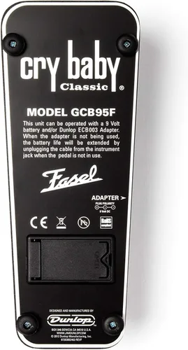 Vista 7 de Dunlop GCB95F Cry Baby Classic Wah Pedal Bundle con fuente de alimentación y sintonizador