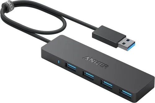 Vista 11 de Anker 4-Port USB 3.0 Ultra Slim – Puerto de catos para MacBook, Mac Pro/mini, iMac, Surface Pro, XPS, Notebook PC, pendrives, unidades de disco