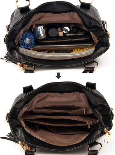 Vista 4 de Juego de carteras y carteras para mujer, bolso grande con cartera, 3