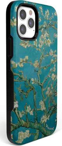 Vista 7 de Casely - Funda floral para iPhone 12/12 Pro Compatible con MagSafe Funda para teléfono de almendro en flor de Van Gogh