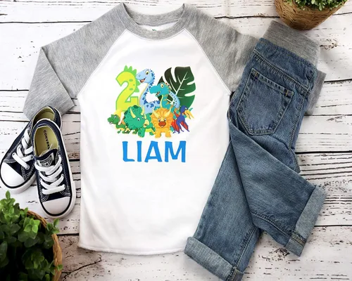 Vista 6 de Dinosaur Birthday Shirt Dinosaur Shirts for Boys and Onesies for Baby Boys Onederful 1st Birthday Boy 1st 2nd 3rd 4th 5th Toddler Birthday Shirt