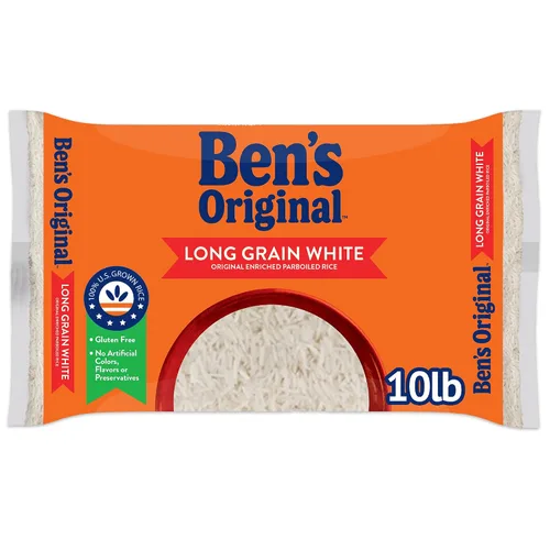 Vista 11 de BEN'S ORIGINAL - Arroz blanco enriquecido de grano largo, arroz hervido, bolsa de 10 libras (paquete de 3)