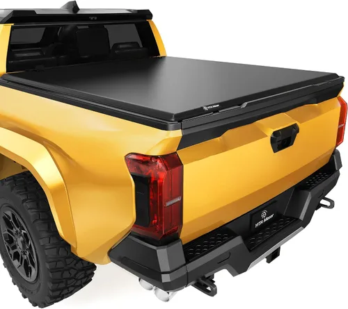 Vista 9 de YITAMOTOR - Cubierta suave enrollable para plataforma de camioneta, Tonneau, compatible con Toyota Tacoma 2016-2023 (Excl. Edición Trail)