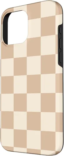 Vista 37 de Funda de tablero de ajedrez marrón beige claro para iPhone 14 Pro