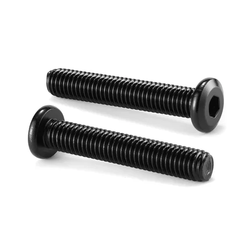 Vista 20 de M5 x 6mm 10Pcs Tornillos de cabeza plana con casquillo hexagonal, 304 Acero inoxidable 18-8, rosca completa, óxido negro de SG TZH