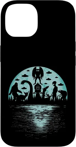 Vista 4 de Bigfoot Nessie Mothman and Aliens Cryptid Ovnis Cryptozoology - Carcasa para iPhone 17
