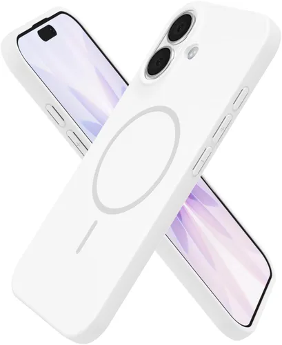 Vista 217 de Oakxco Funda de Silicona Mag Safe para iPhone 12 Pro Max, Funda Magnética Delgada y Fina Compatible con Carga Inalámbrica MagSafe, Bonita Funda